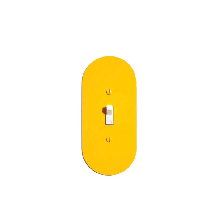 NewMade LA · Pill Metal Switch Plate · Yellow | socius design in Rochester, MN