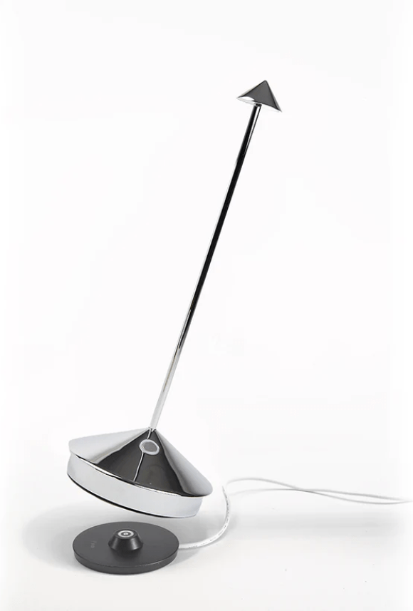 Zafferano America · Pina Pro Portable Lamp in Glossy Chrome | socius design in Rochester, MN