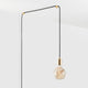 Plug-In Pendant in Brass with Voronoi I