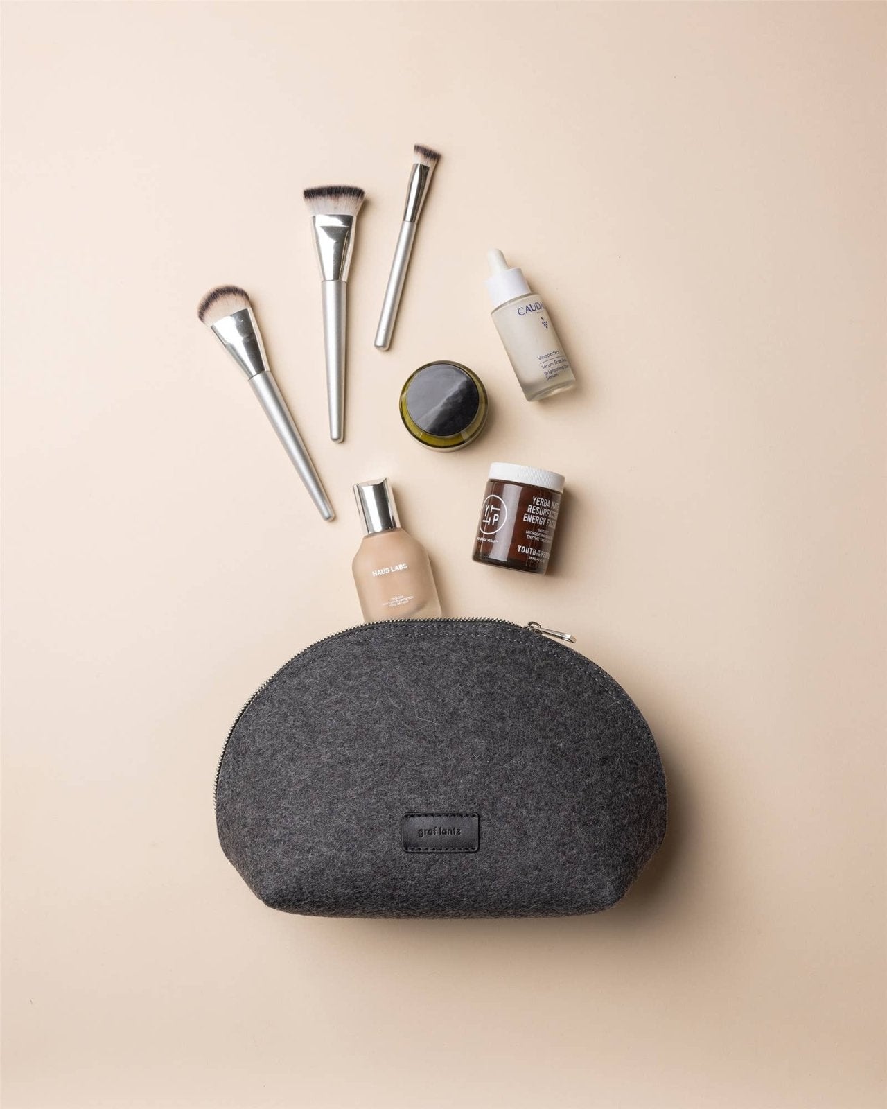 Graf Lantz · Pochi Merino Wool Large Pouch | Charcoal | socius design in Rochester, MN