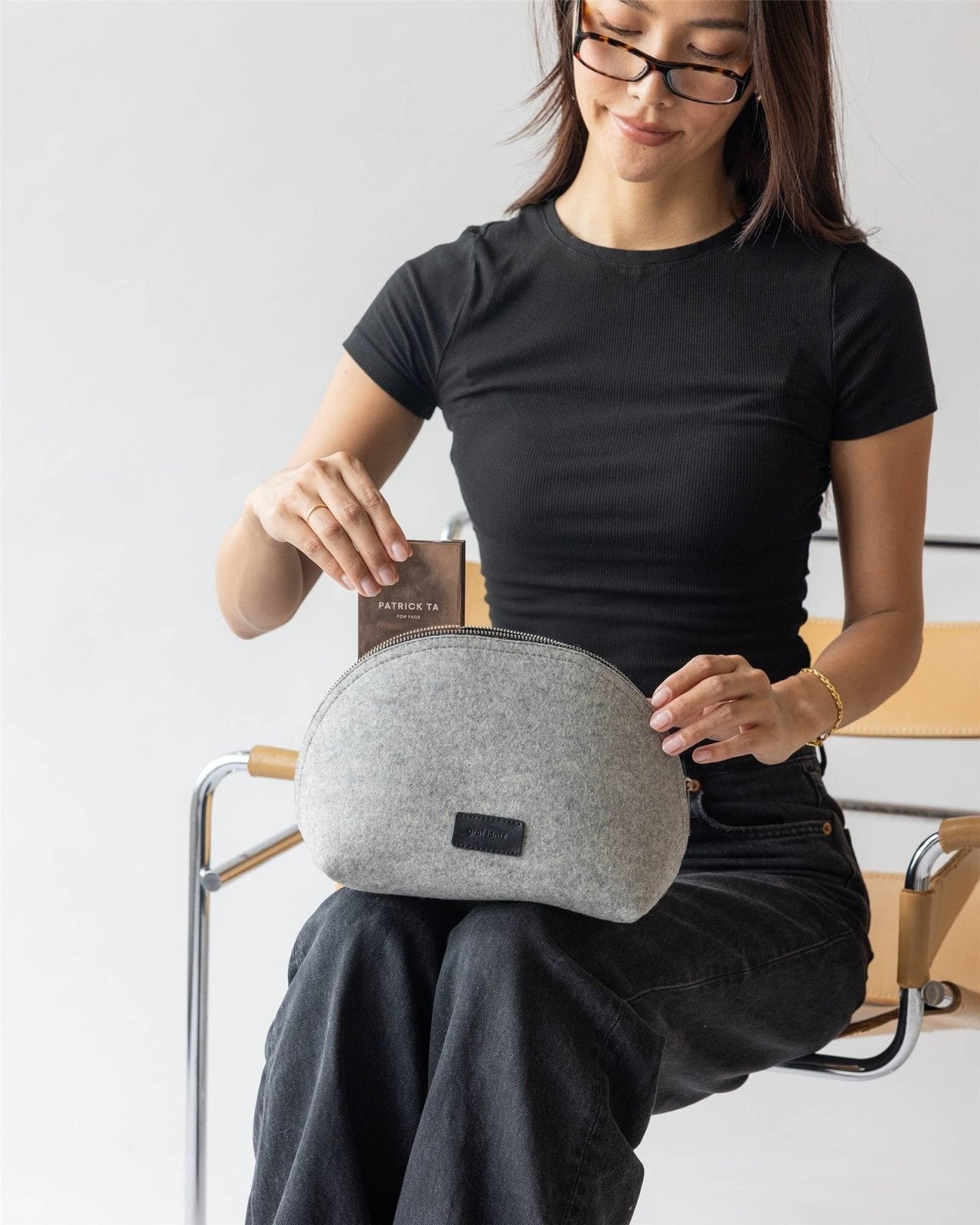 Graf Lantz · Pochi Merino Wool Large Pouch | Granite | socius design in Rochester, MN