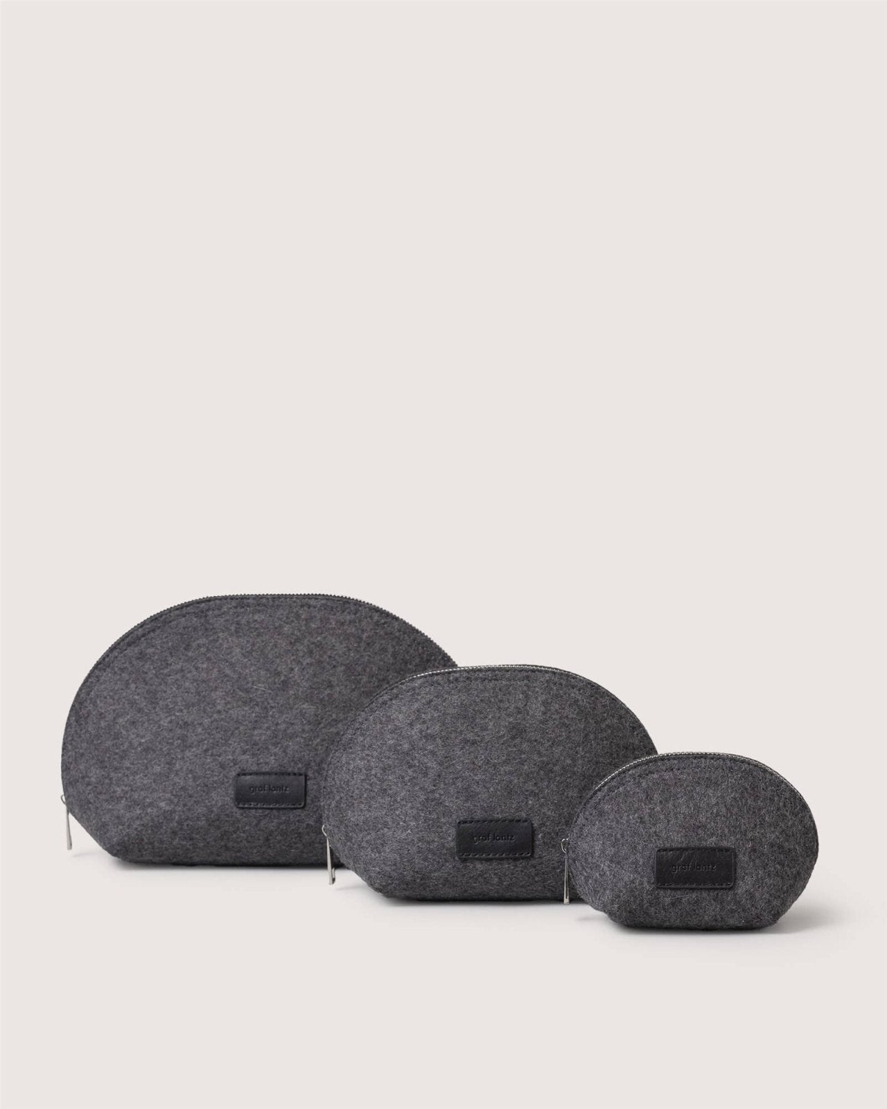 Graf Lantz · Pochi Merino Wool Pouch Set | Charcoal | socius design in Rochester, MN