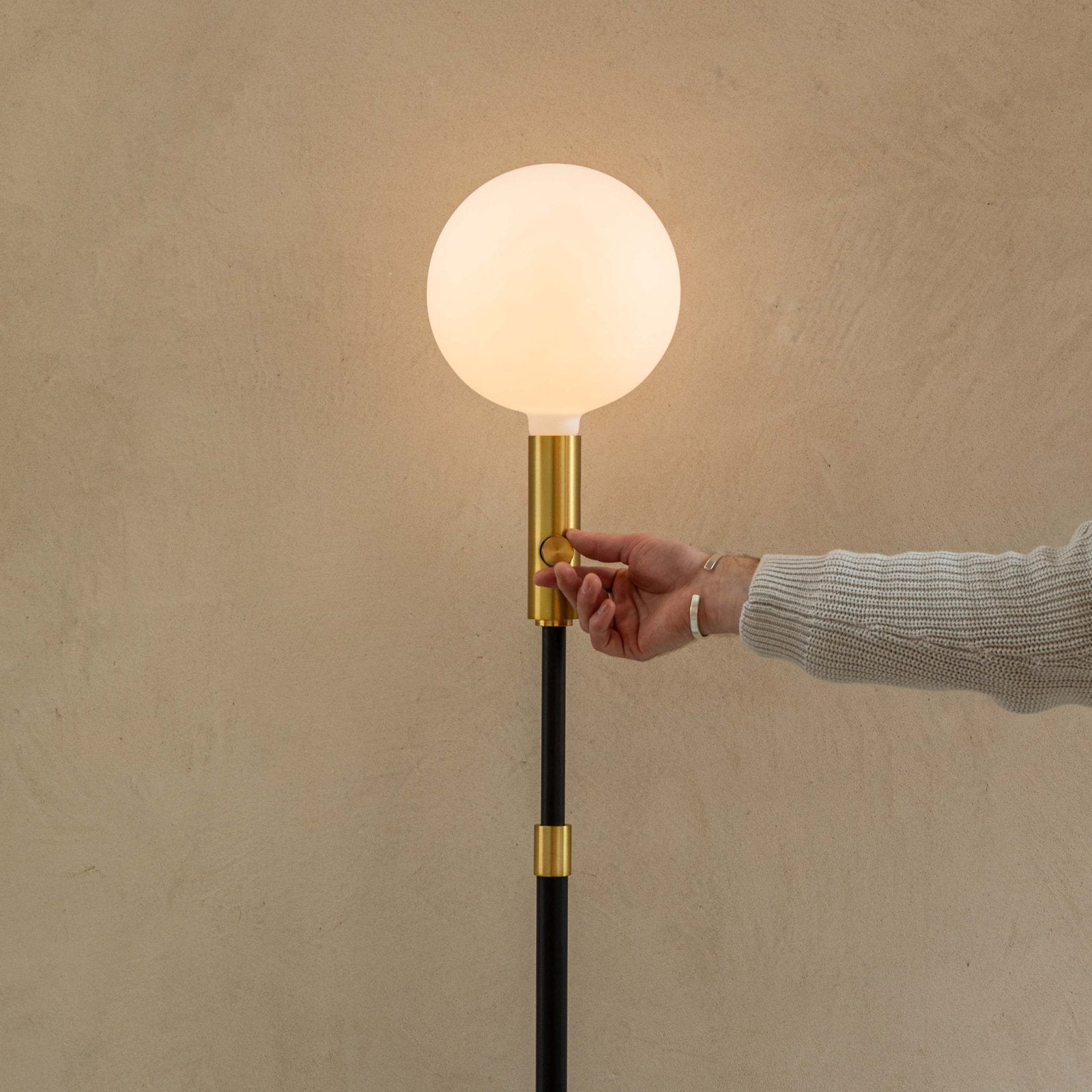 Tala US · Poise Adjustable Floor Lamp in Brass + Sphere V | socius design in Rochester, MN