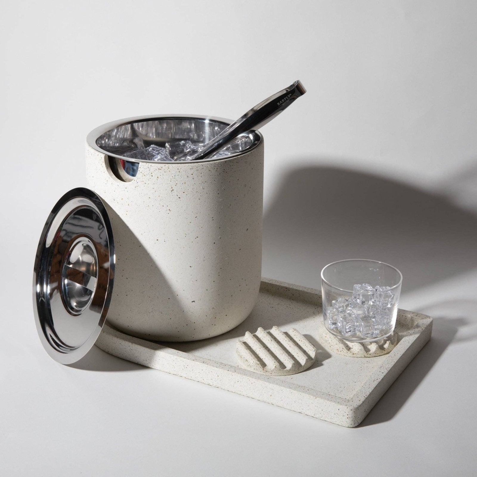 pretti.cool · pretti.cool - Ice Bucket Tray | White Terrazzo | socius design in Rochester, MN