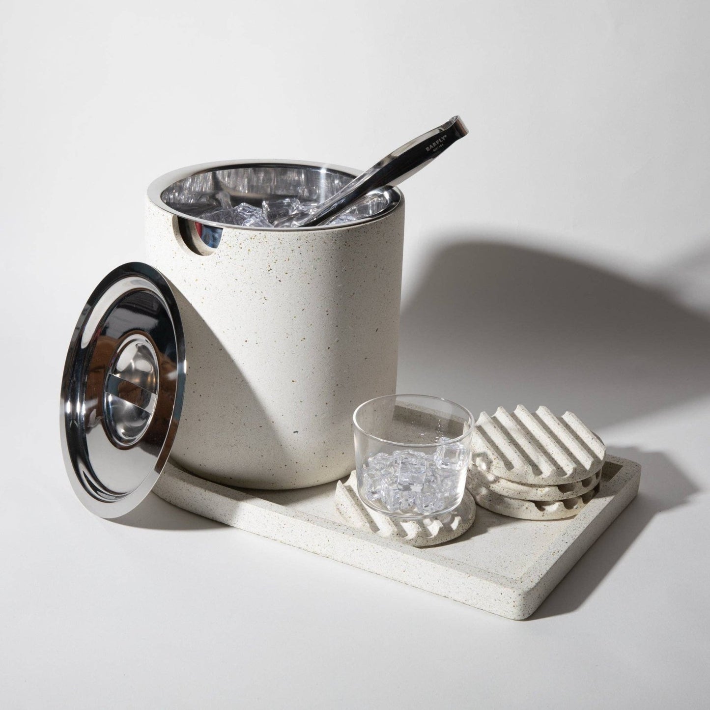 pretti.cool · pretti.cool - Ice Bucket Tray | White Terrazzo | socius design in Rochester, MN