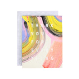 Moglea · Rainbow Thank You · Hand-Painted Card | socius design in Rochester, MN