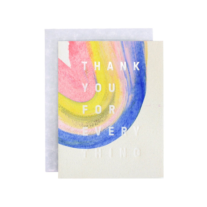 Moglea · Rainbow Thank You · Hand-Painted Card | socius design in Rochester, MN