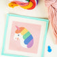 Unwind Studio · Rainbow Unicorn · Kids Needlepoint Kit · Unwind Studio | socius design in Rochester, MN