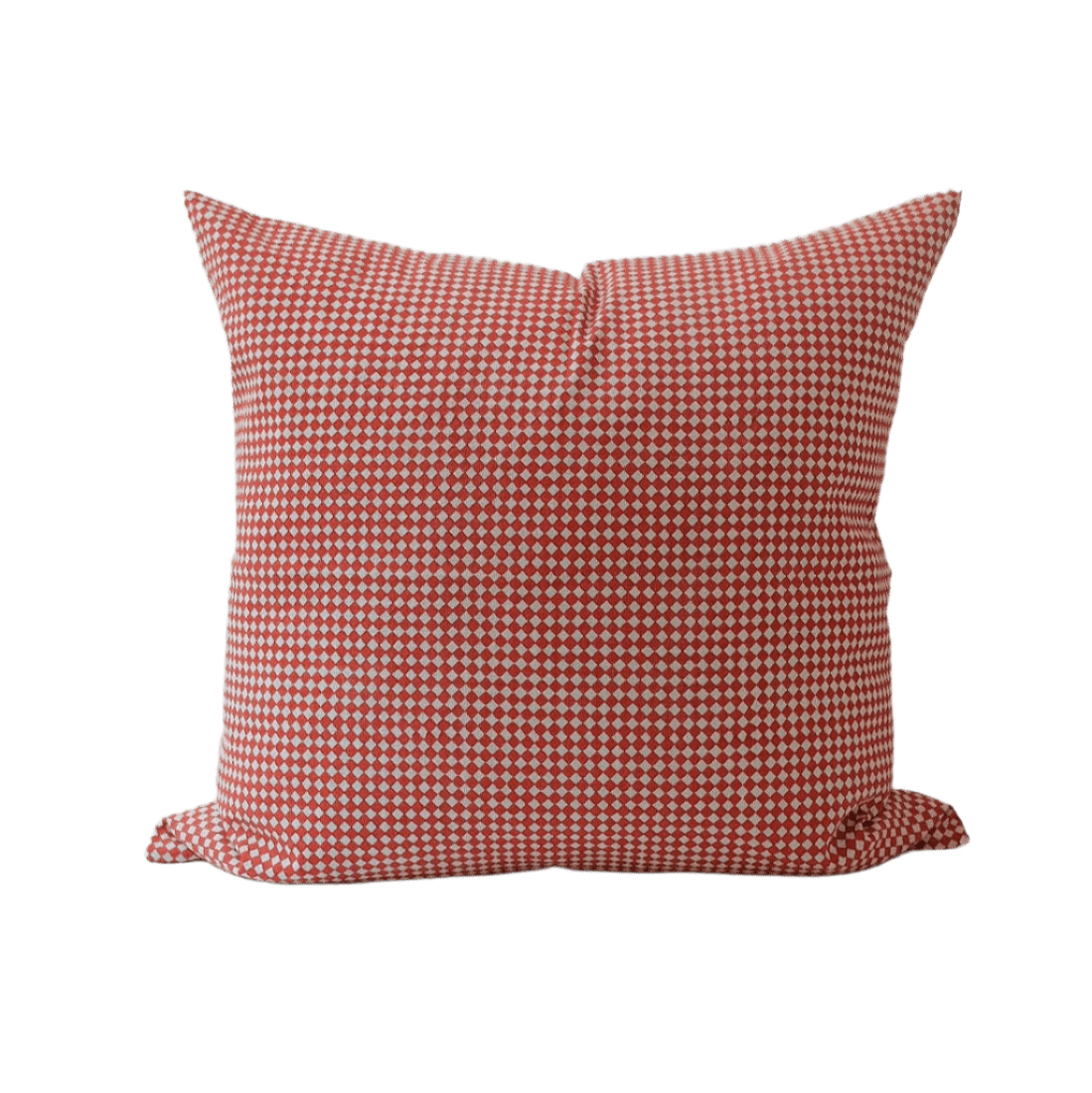 Soil to Studio · Rekha Hand Block - printed Linen Throw Pillow · Rojo | socius design in Rochester, MN