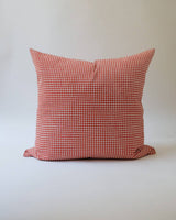 Soil to Studio · Rekha Hand Block - printed Linen Throw Pillow · Rojo | socius design in Rochester, MN