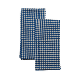 Soil to Studio · Rekha Set of 4 Block - Printed Linen Napkins · Indigo | socius design in Rochester, MN