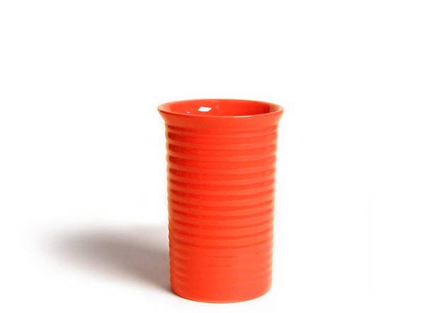 9 Inch Ringware Vase | Bauer Orange · Bauer Pottery