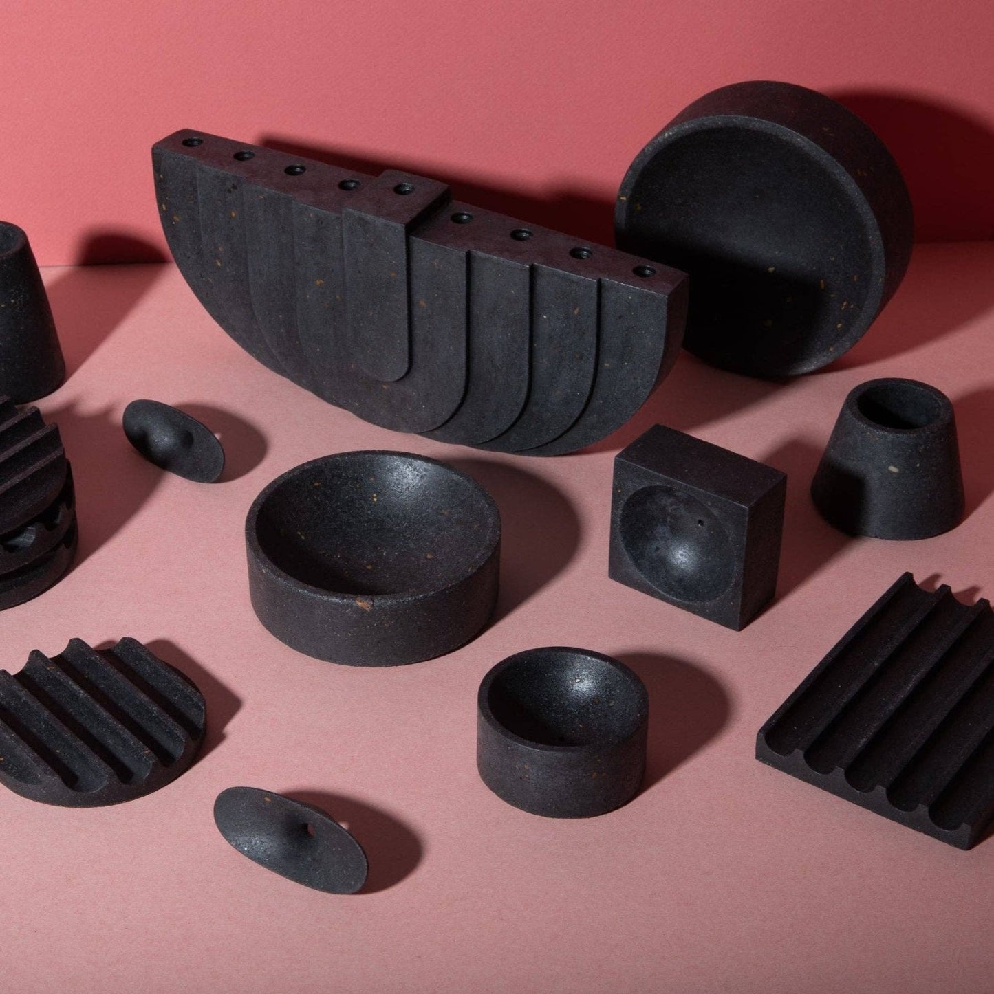 pretti.cool · Round Incense Holder | Black Terrazzo | socius design in Rochester, MN