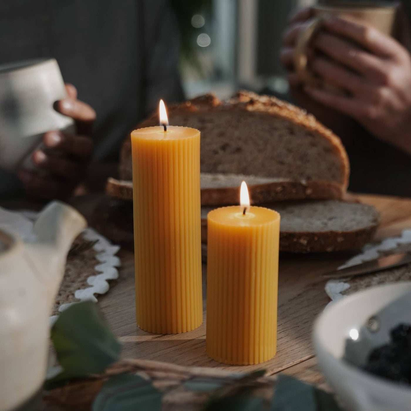 Slow Burn · Salt (Sml) - Pure Beeswax Pillar Candle | socius design in Rochester, MN