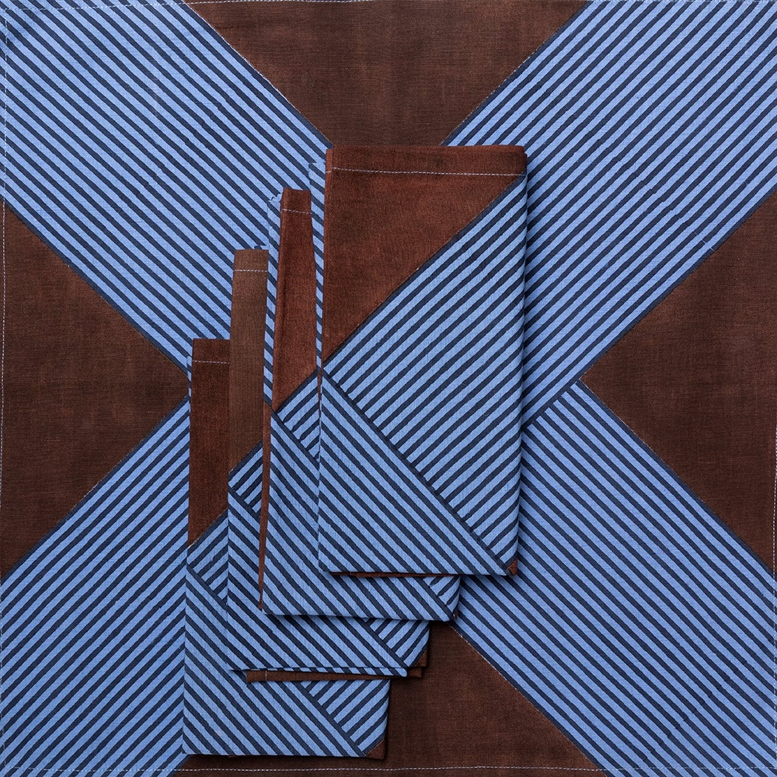 Block Shop · Sapphire Crosshatch Napkin | socius design in Rochester, MN