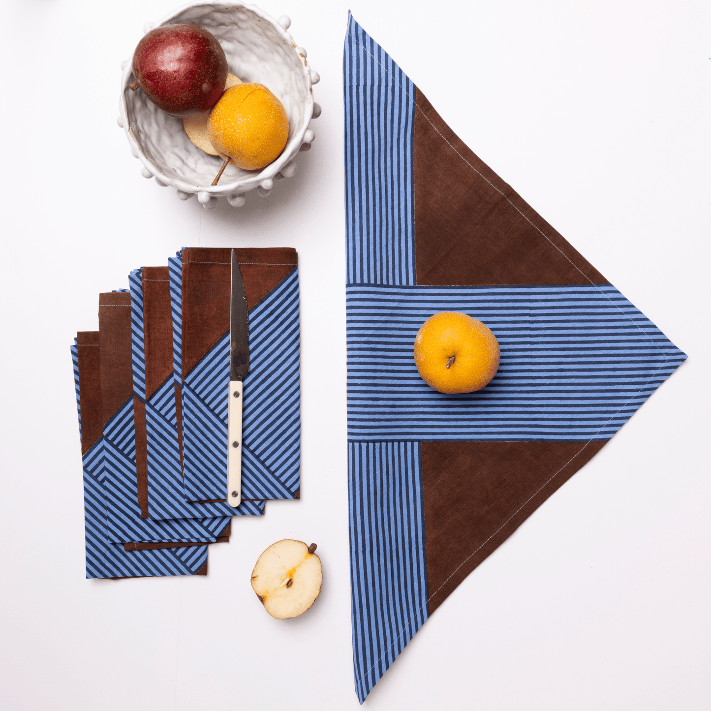 Block Shop · Sapphire Crosshatch Napkin | socius design in Rochester, MN