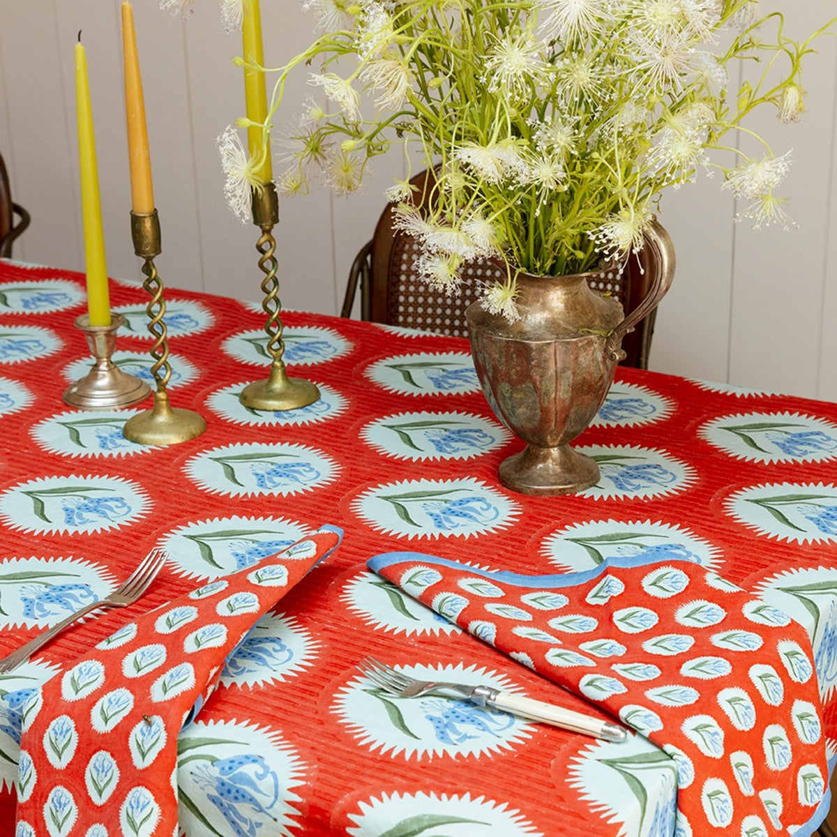 Block Shop · Scarlet Tiger Lily Napkin | socius design in Rochester, MN