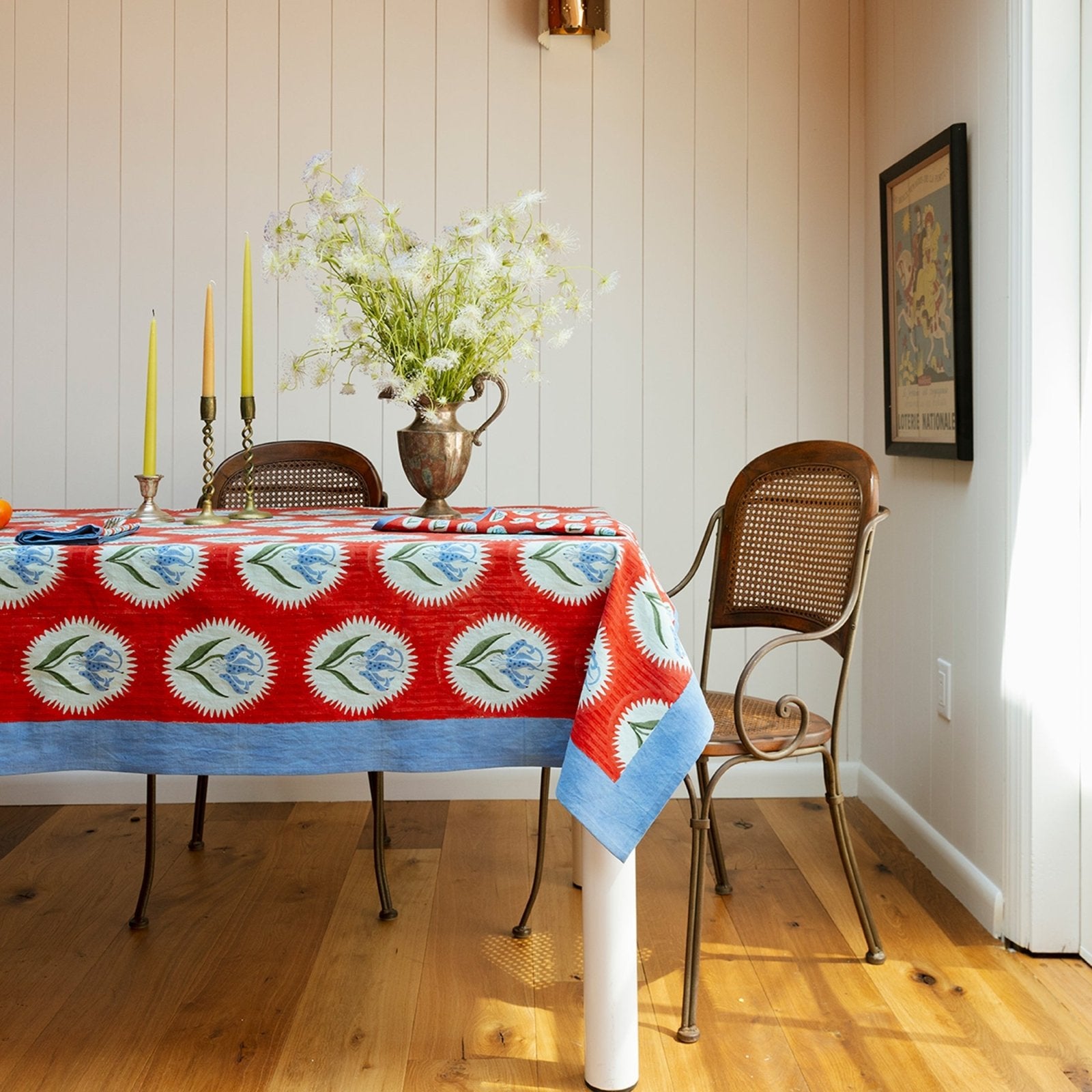 Block Shop · Scarlet Tiger Lily Tablecloth | socius design in Rochester, MN