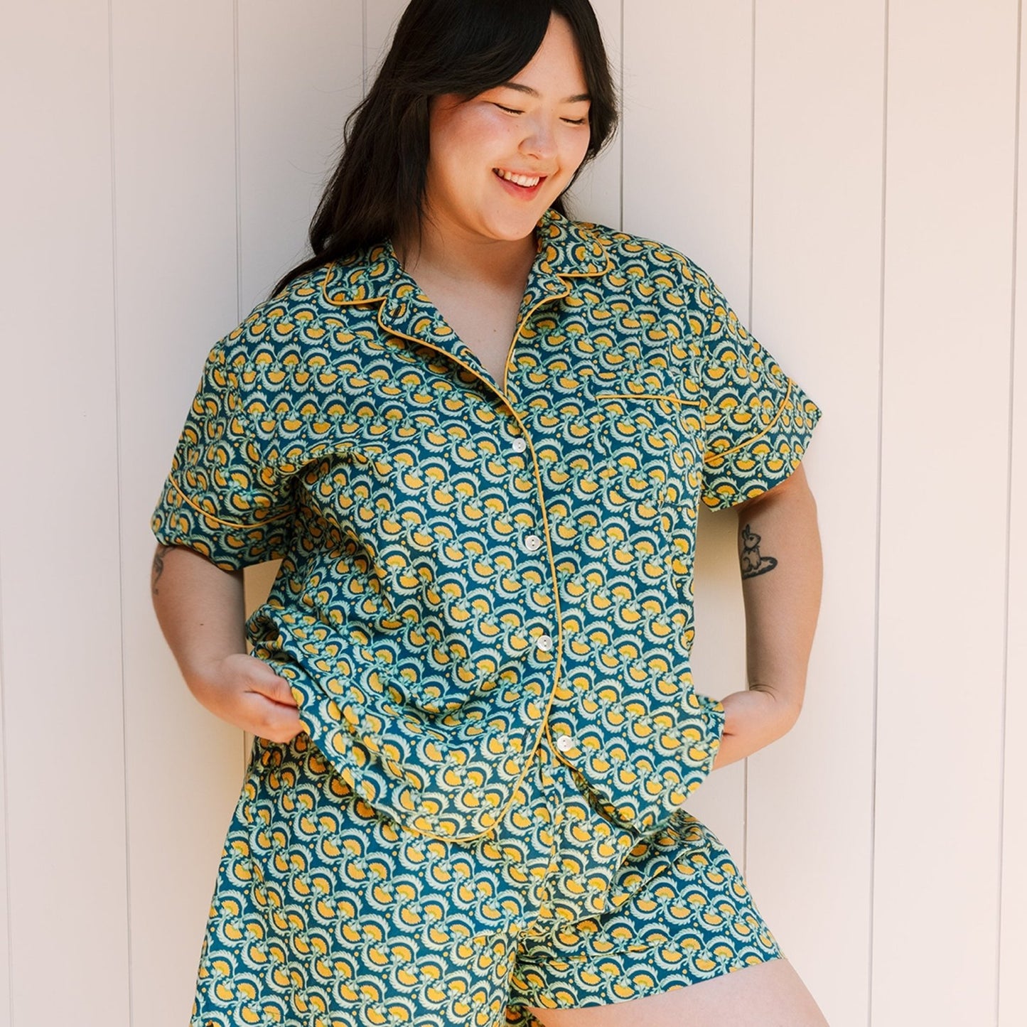 Block Shop · Short Pajama Set | Marigold | socius design in Rochester, MN