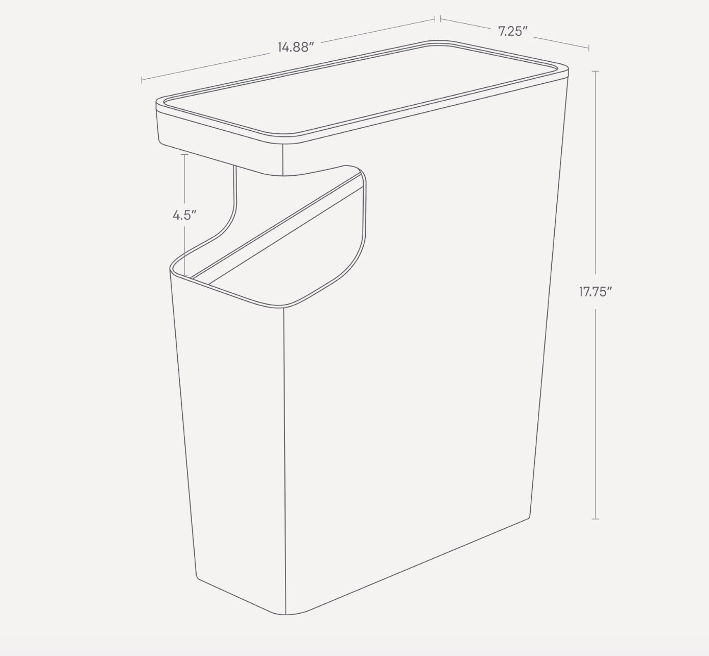 Yamazaki Home · Side Table Trash Can · Yamazaki Home | socius design in Rochester, MN