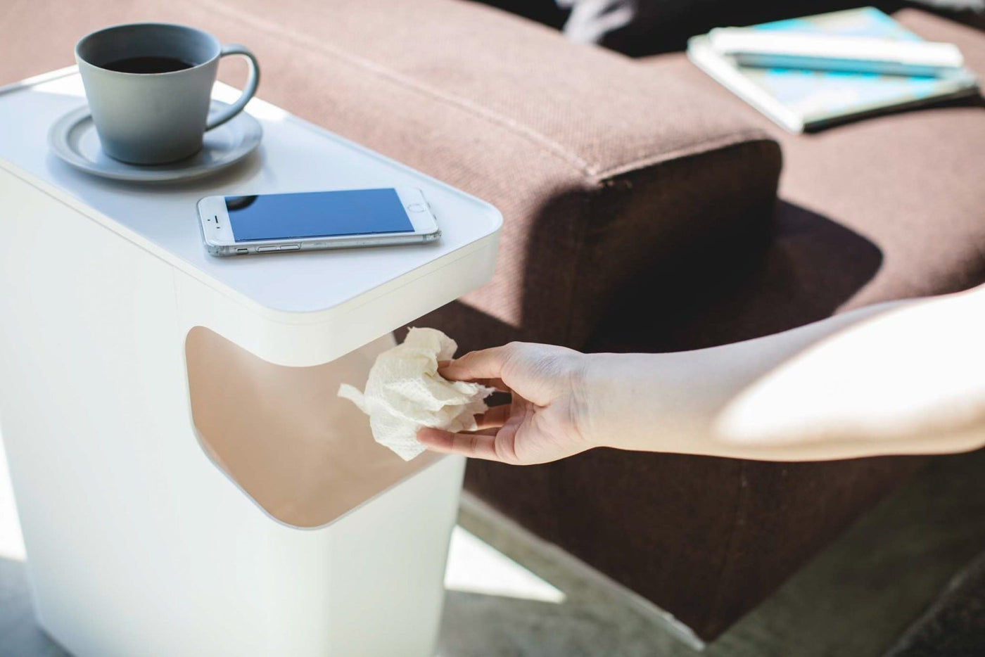 Yamazaki Home · Side Table Trash Can · Yamazaki Home | socius design in Rochester, MN