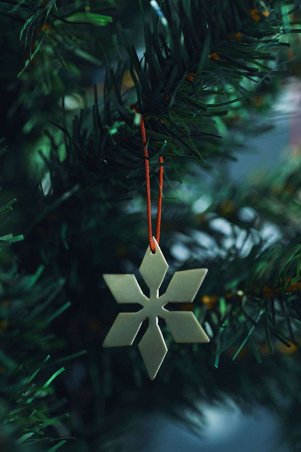 Silver Plated Snow Flake Ornament · Style C