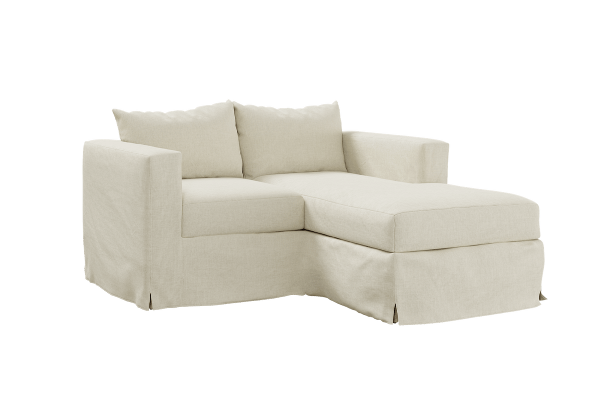 Sabai Design · Slipcover: The Essential Loveseat Sectional in Hemp | socius design in Rochester, MN