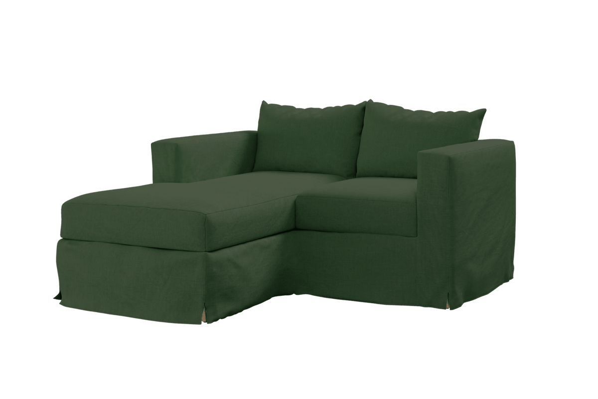 Sabai Design · Slipcover: The Essential Loveseat Sectional in Hemp | socius design in Rochester, MN