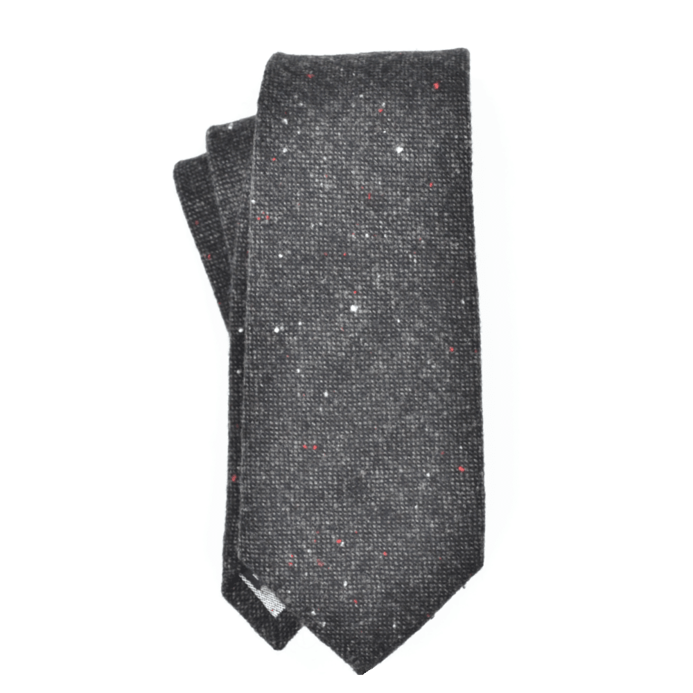 Curated Basics · Speckled Charcoal Grey Wool Tie | socius design in Rochester, MN