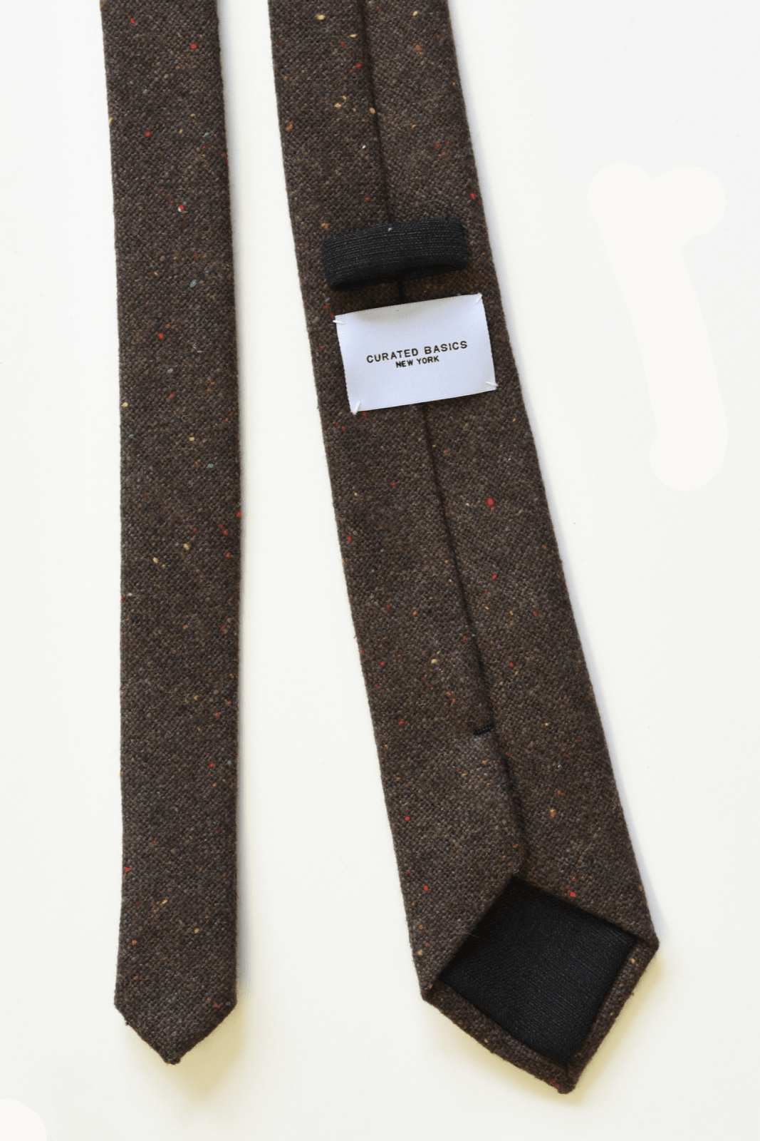 Curated Basics · Speckled Dark Brown Wool Tie | socius design in Rochester, MN