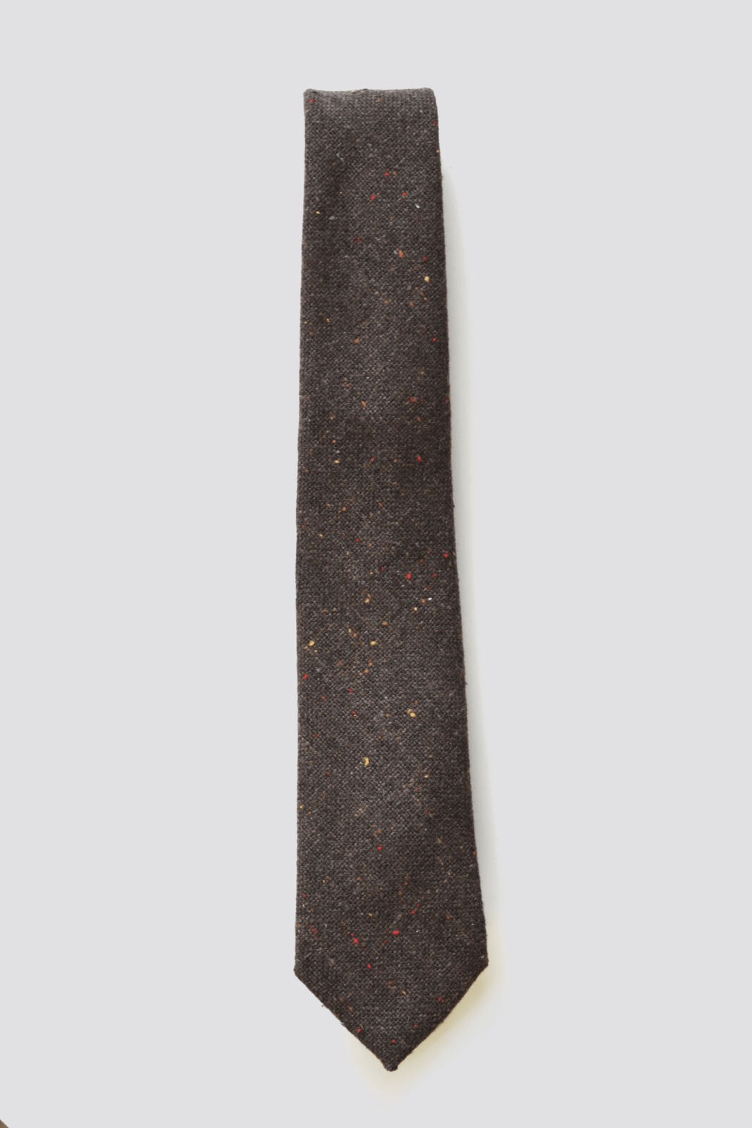Curated Basics · Speckled Dark Brown Wool Tie | socius design in Rochester, MN