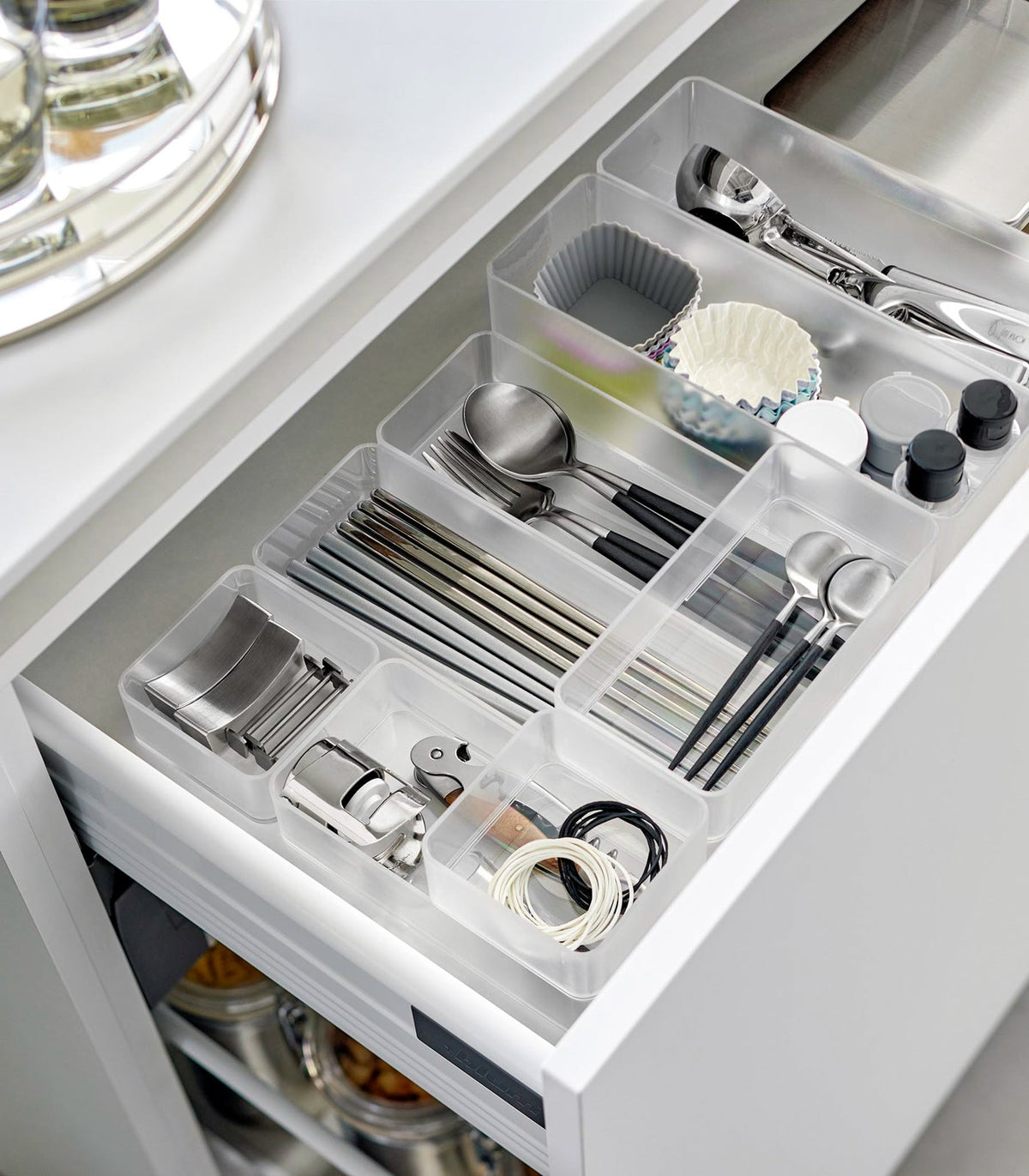 Yamazaki Home · Stackable Clear Organizers [Set of 2] | socius design in Rochester, MN