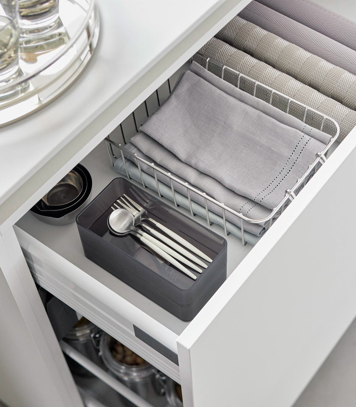 Yamazaki Home · Stackable Clear Organizers [Set of 2] | socius design in Rochester, MN