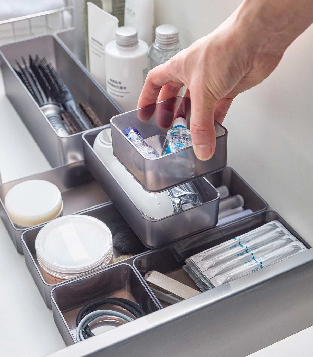 Yamazaki Home · Stackable Clear Organizers [Set of 2] | socius design in Rochester, MN