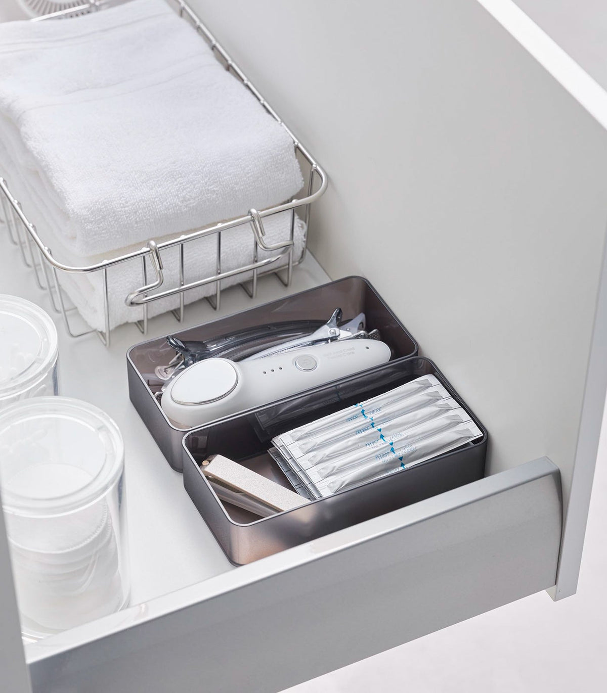 Yamazaki Home · Stackable Clear Organizers [Set of 2] | socius design in Rochester, MN
