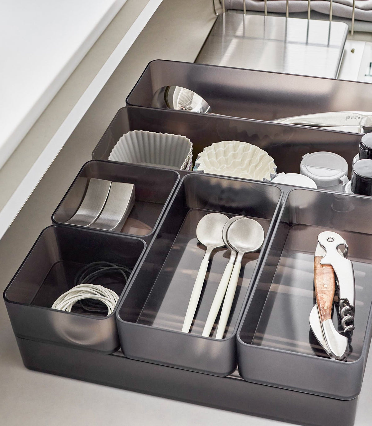 Yamazaki Home · Stackable Clear Organizers [Set of 2] | socius design in Rochester, MN