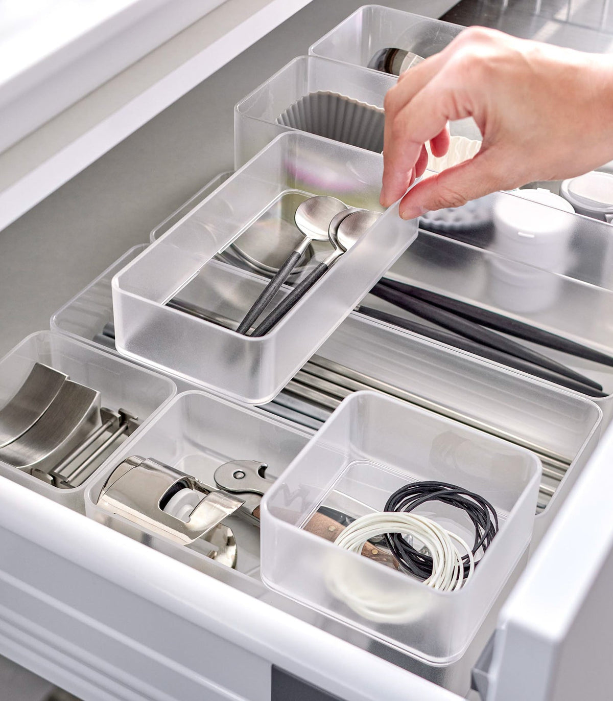 Yamazaki Home · Stackable Clear Organizers [Set of 2] | socius design in Rochester, MN