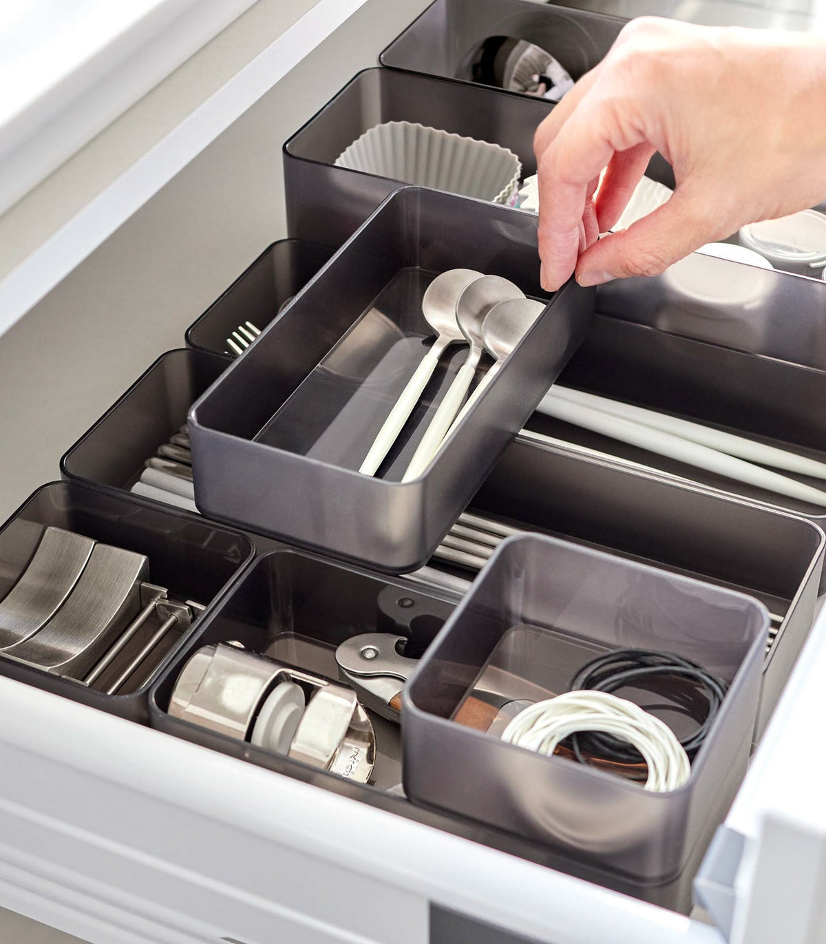 Yamazaki Home · Stackable Clear Organizers [Set of 2] | socius design in Rochester, MN