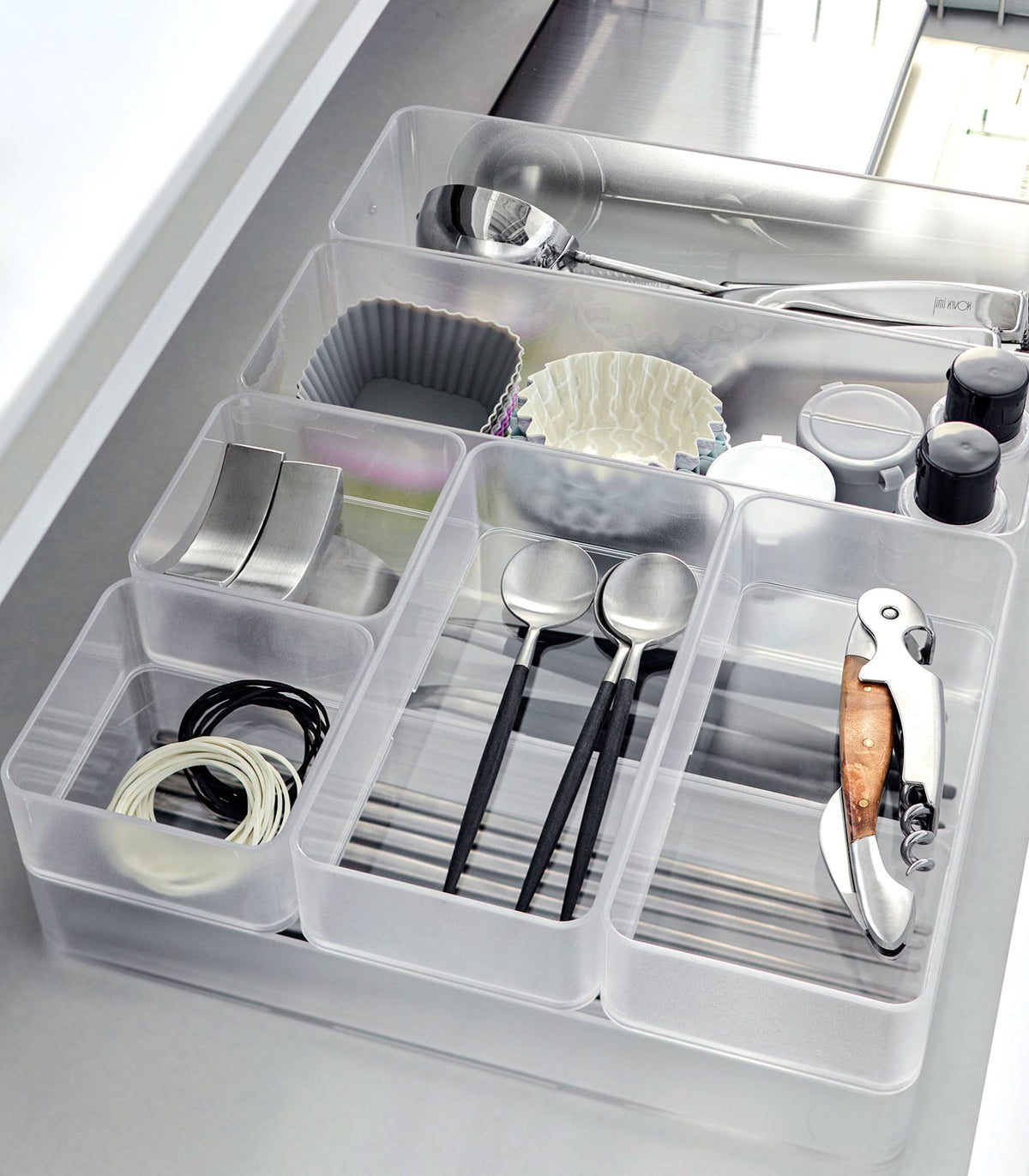 Yamazaki Home · Stackable Clear Organizers [Set of 2] | socius design in Rochester, MN