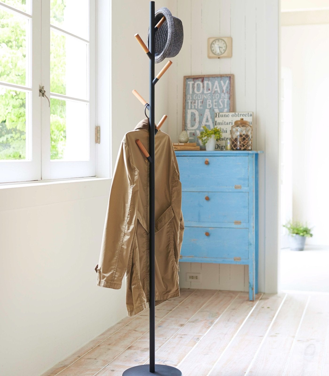 Yamazaki Home · Steel Coat Rack · 70" H | socius design in Rochester, MN