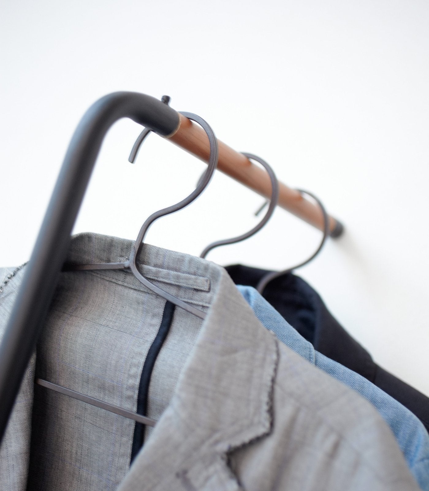 Yamazaki Home · Steel Leaning Coat Rack (63" H) | socius design in Rochester, MN