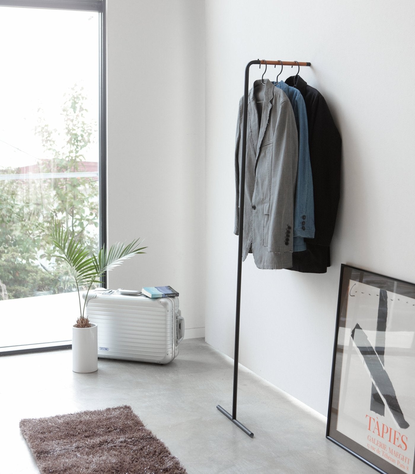 Yamazaki Home · Steel Leaning Coat Rack (63" H) | socius design in Rochester, MN