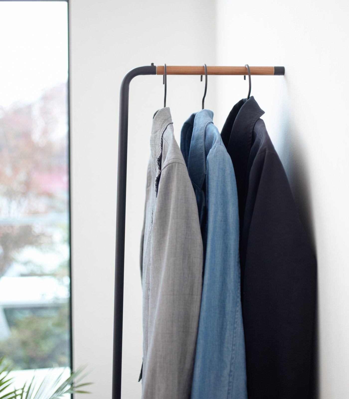 Yamazaki Home · Steel Leaning Coat Rack (63" H) | socius design in Rochester, MN
