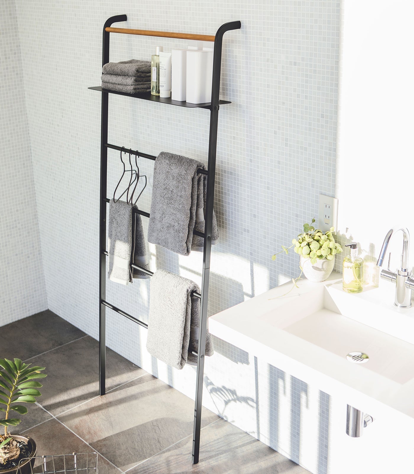 Yamazaki Home · Steel Leaning Storage Ladder · Yamazaki Home | socius design in Rochester, MN