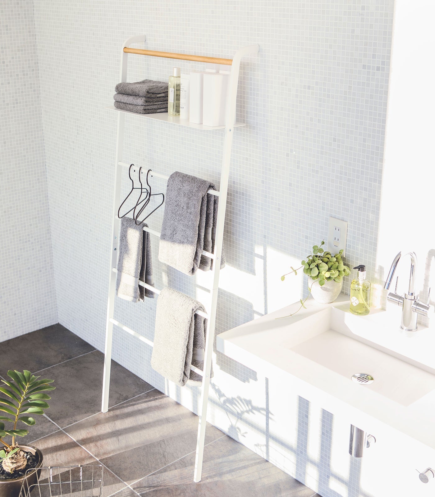 Yamazaki Home · Steel Leaning Storage Ladder · Yamazaki Home | socius design in Rochester, MN