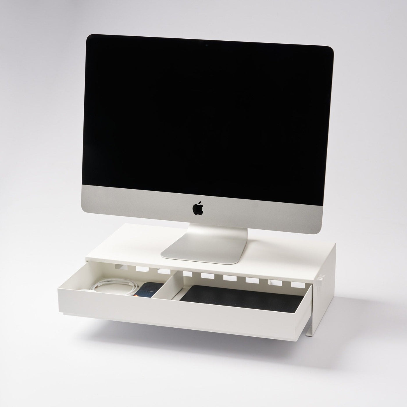 Yamazaki Home · Steel Monitor Stand With Drawer | socius design in Rochester, MN