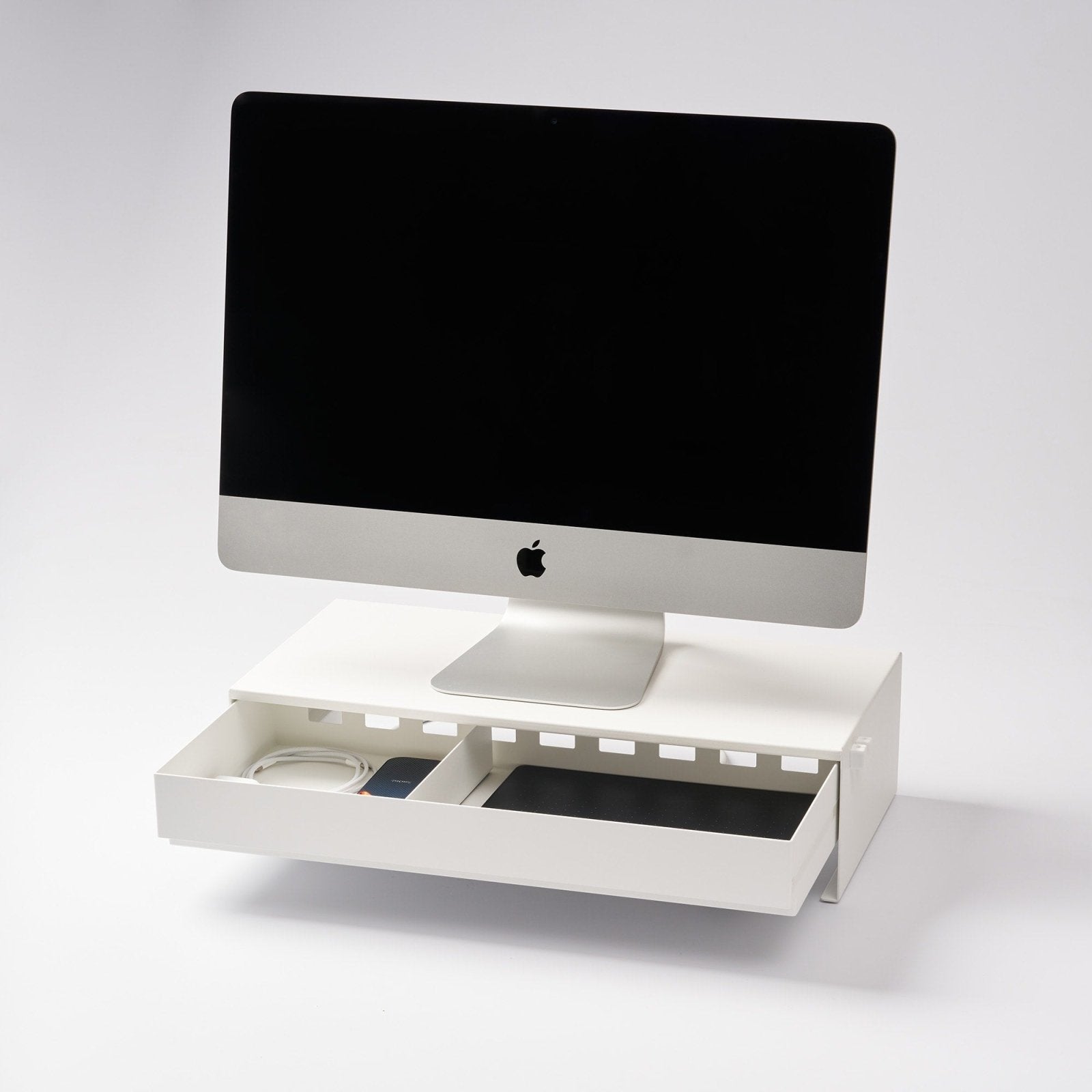 Yamazaki Home · Steel Monitor Stand With Drawer | socius design in Rochester, MN