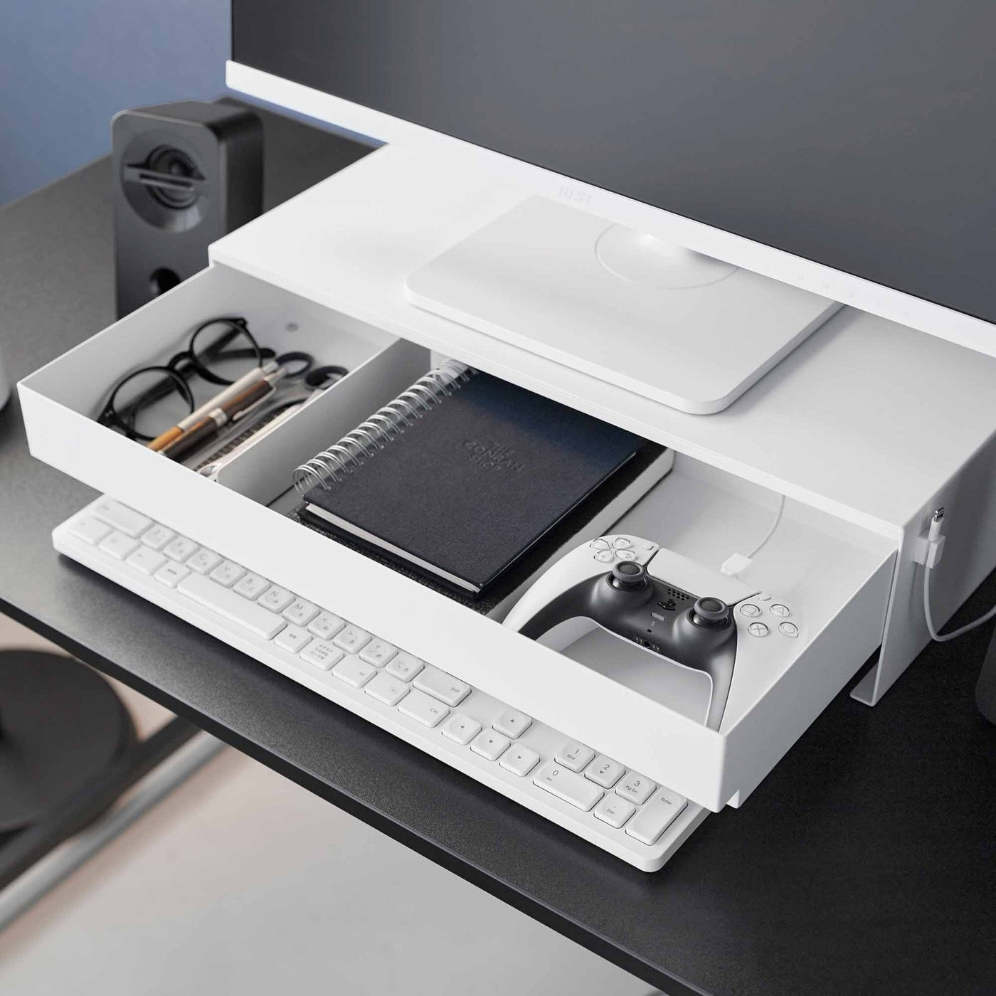 Yamazaki Home · Steel Monitor Stand With Drawer | socius design in Rochester, MN