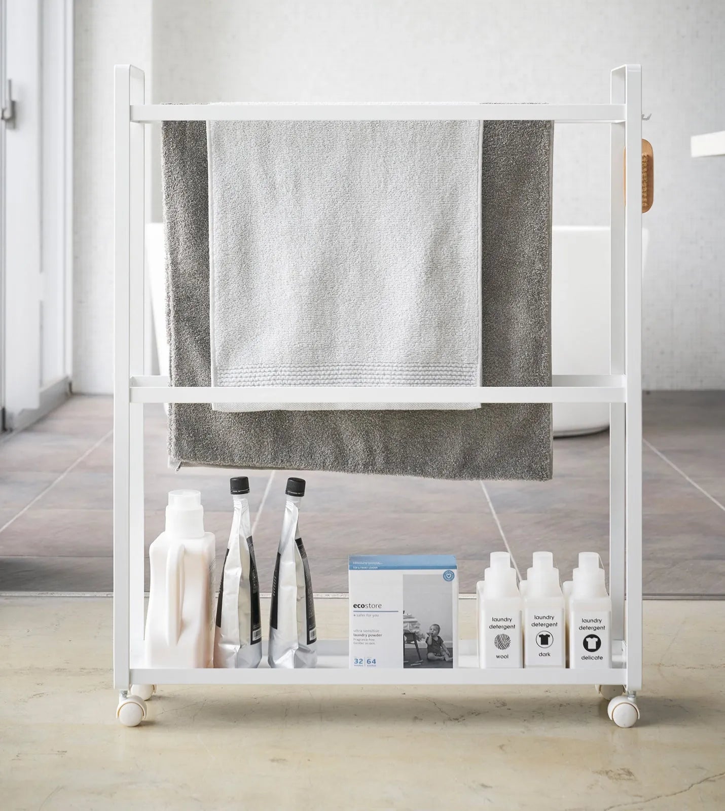 Yamazaki Home · Steel Rolling Towel Rack (33" H) | socius design in Rochester, MN
