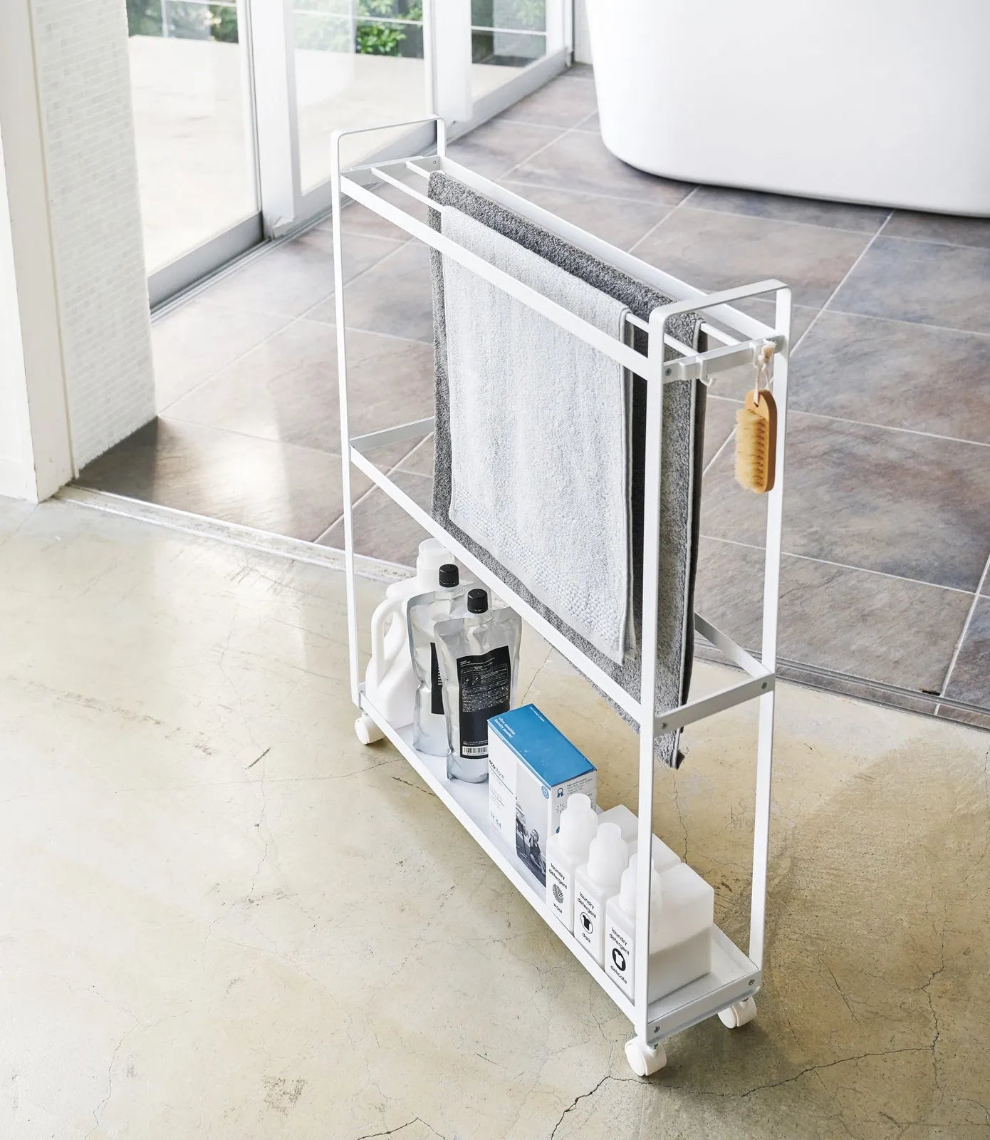 Yamazaki Home · Steel Rolling Towel Rack (33" H) | socius design in Rochester, MN